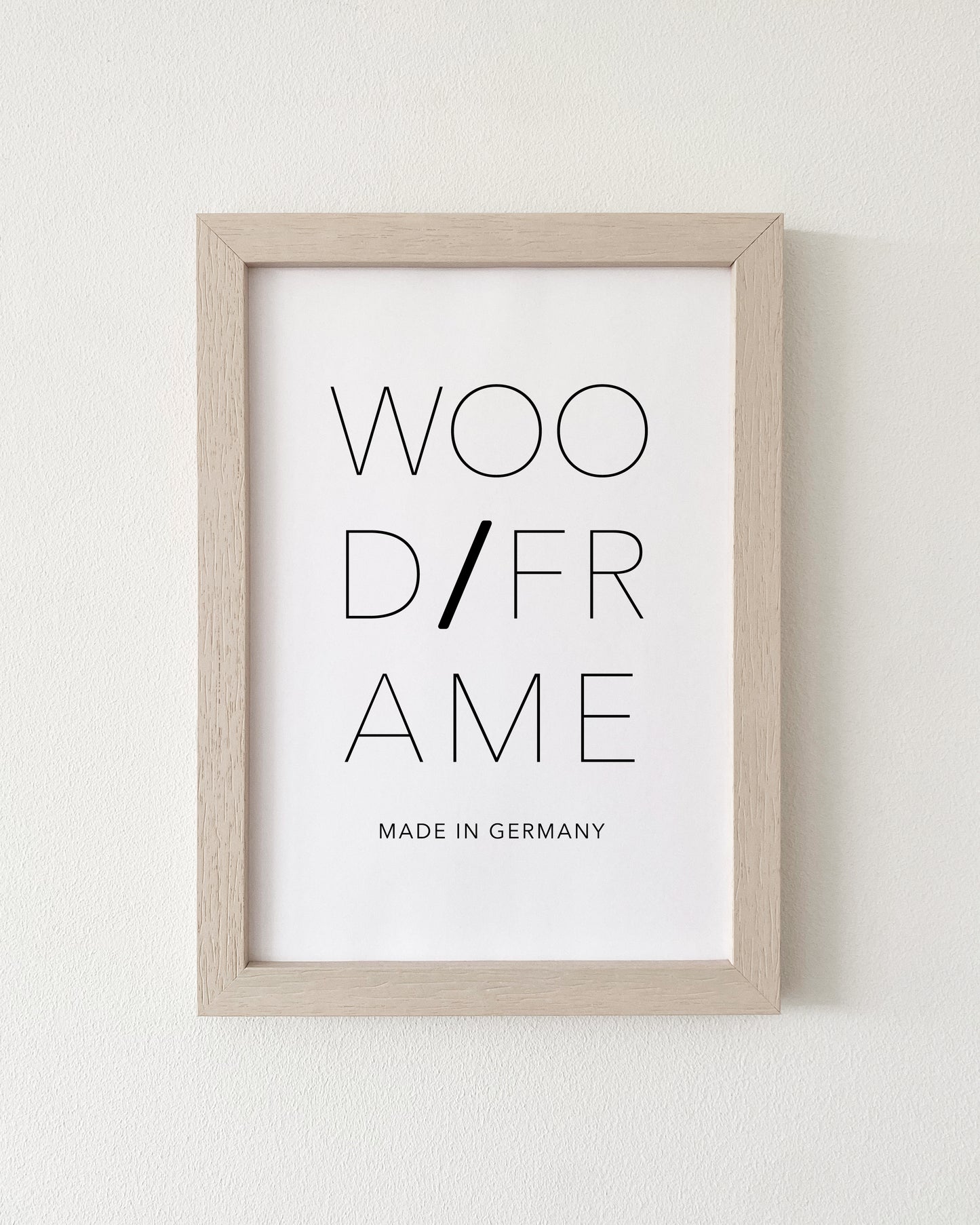 Bilderrahmen Wood Frame in Weiß für Poster, modernes Design für verschiedene Formate