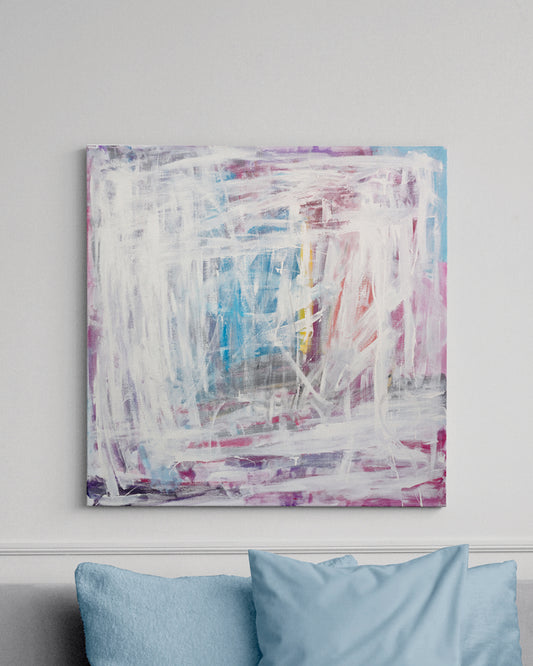 Glimmer Of Hope als großformatiger Leinwanddruck in modernem Wohnzimmer-Interior.