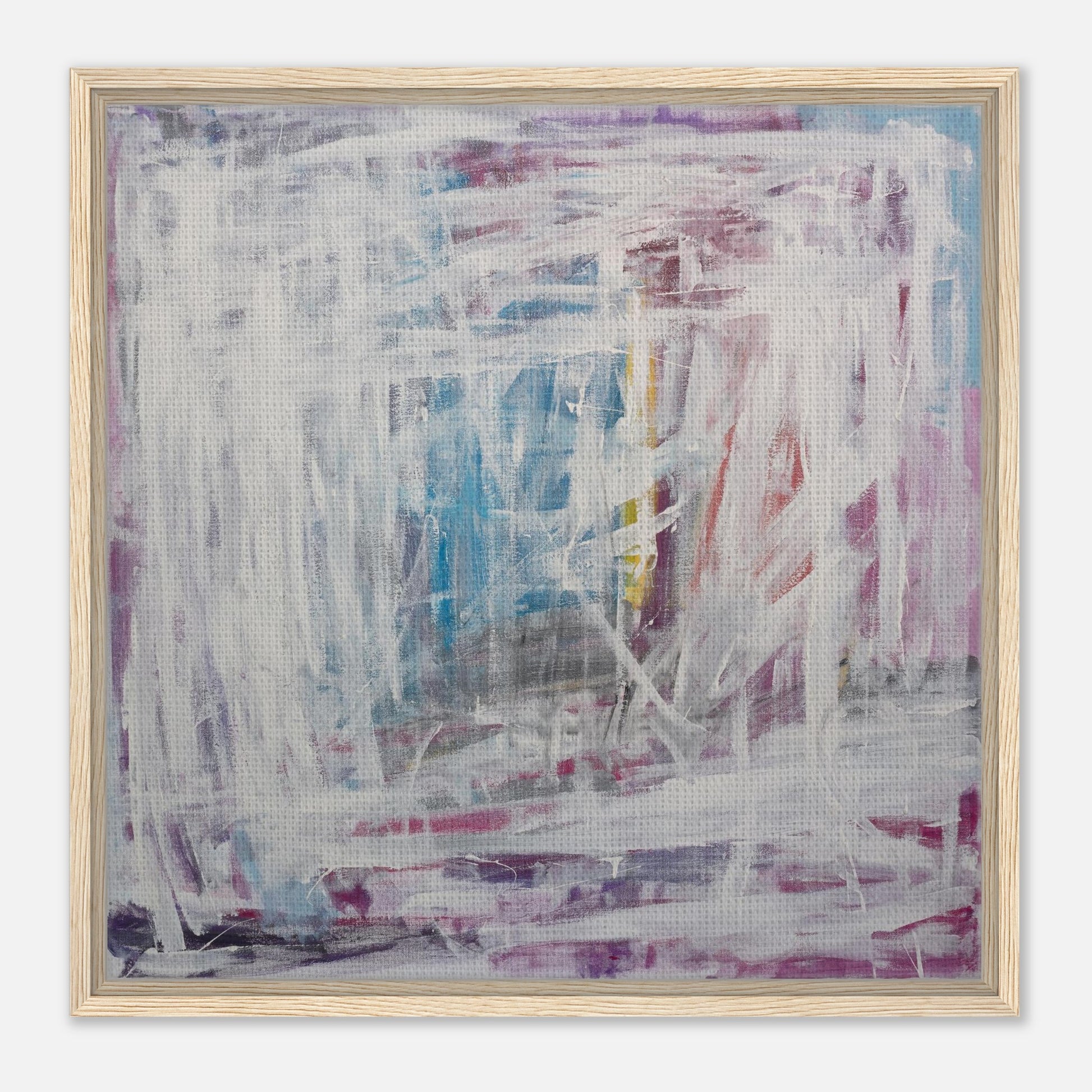 Glimmer Of Hope. Abstraktes Kunstwerk als Leinwanddruck im Holzrahmen