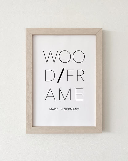 Bilderrahmen Wood Frame in Weiß für Poster, modernes Design für verschiedene Formate