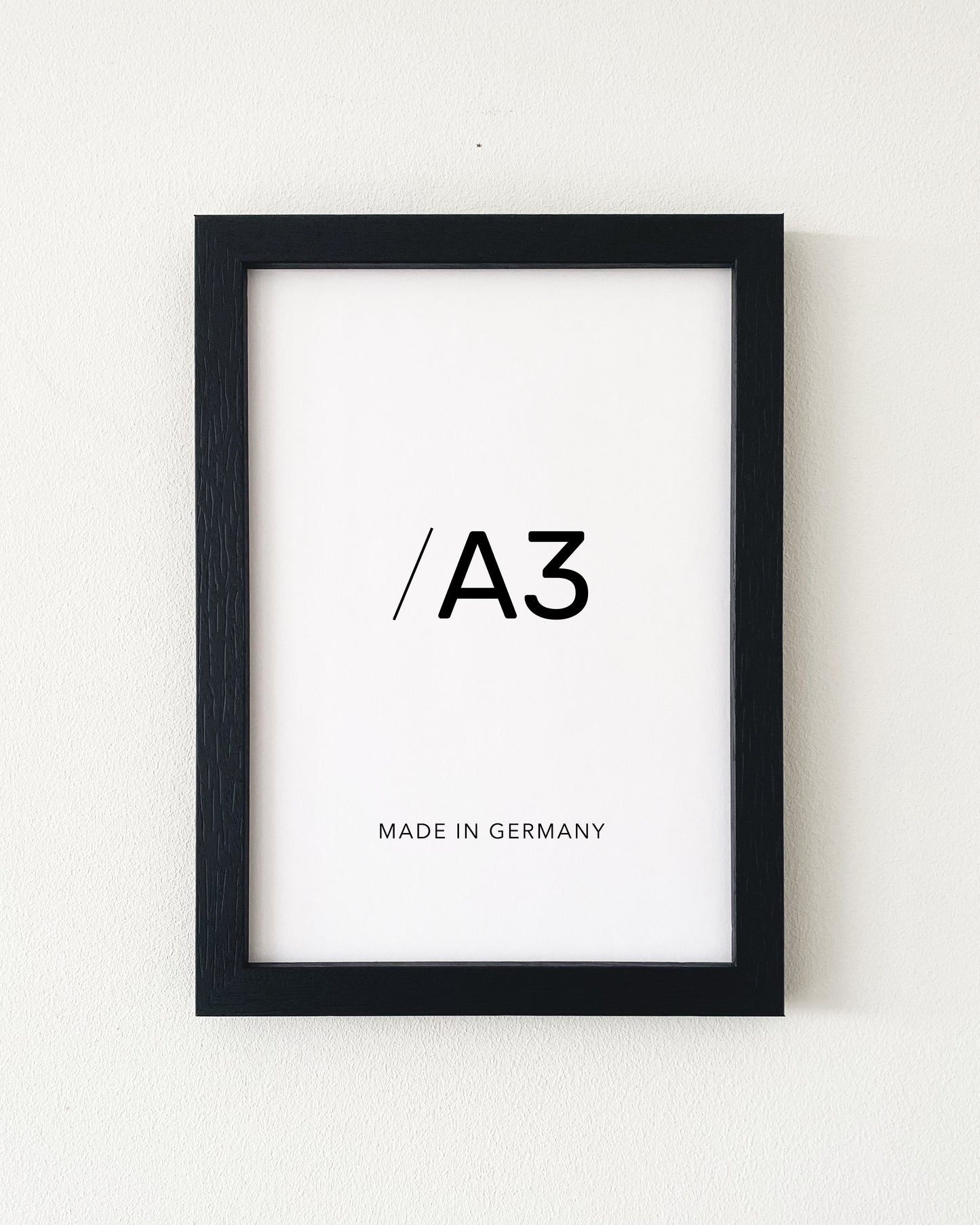 Bilderrahmen Wood Frame in Schwarz in A3 für Poster, quadratisches Profil, modernes Design