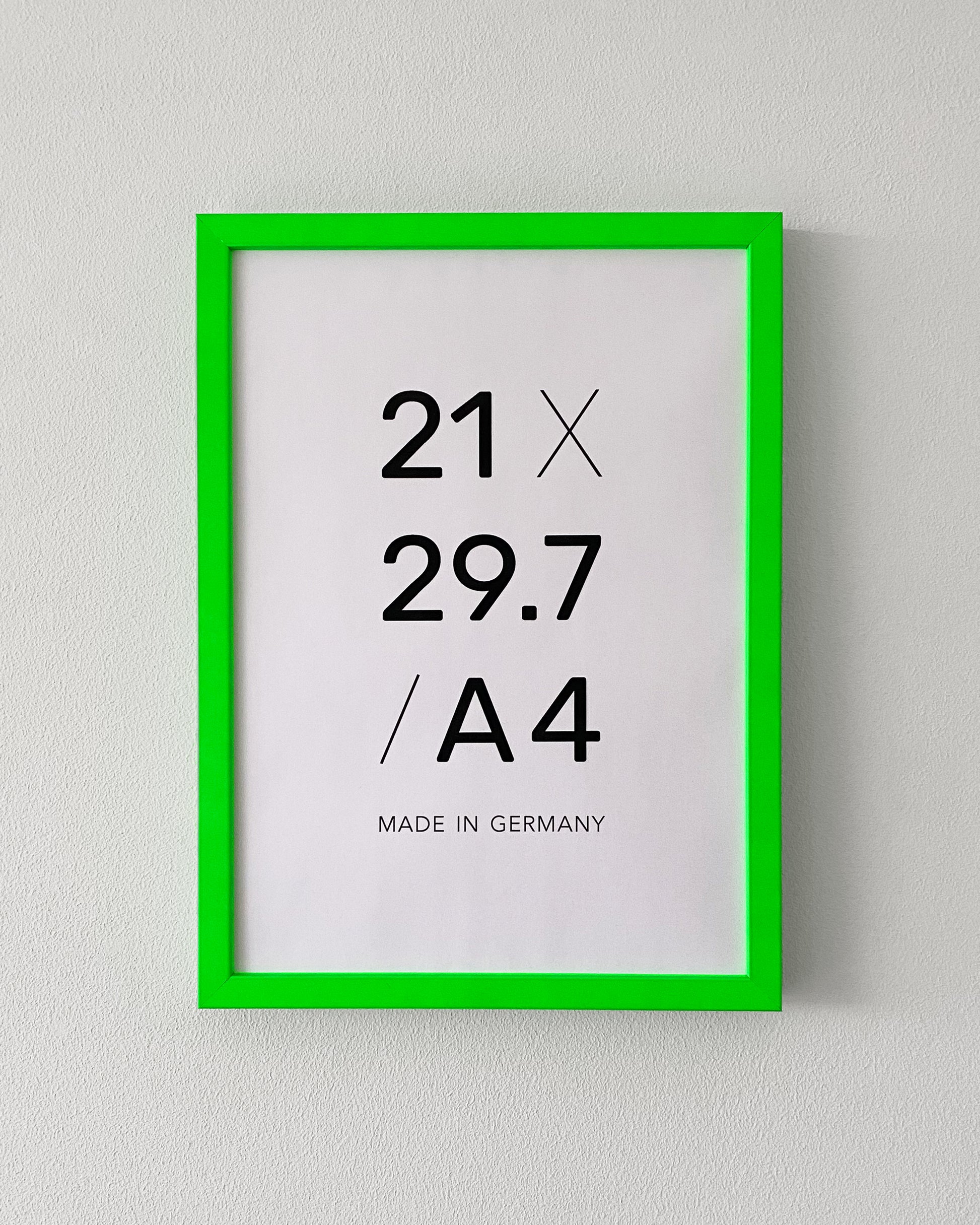 Bilderrahmen Neon Pink A4 mit Normalglas