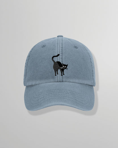 Cap | Too Wild – Dad Cap mit Katzen-Stickerei
