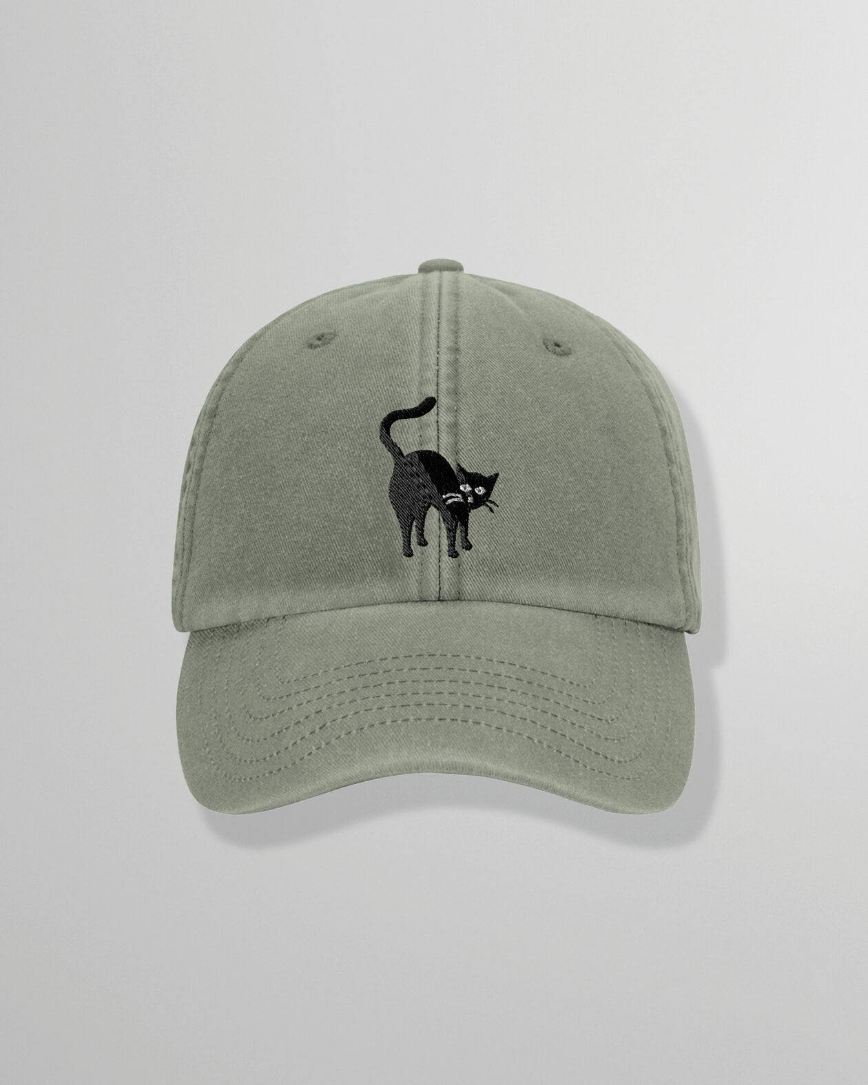 Cap | Too Wild – Dad Cap mit Katzen-Stickerei