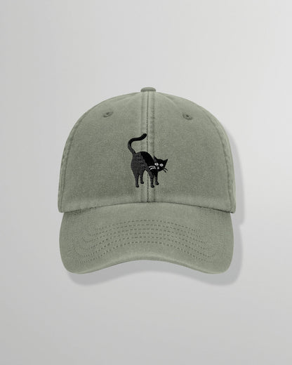 Cap | Too Wild – Dad Cap mit Katzen-Stickerei