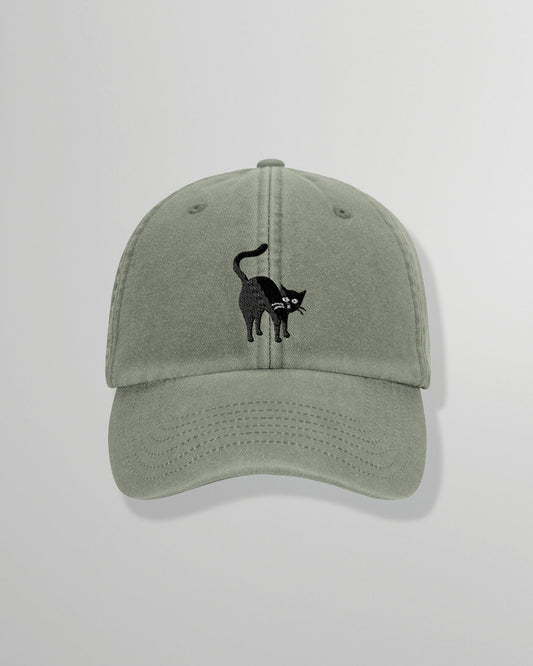 Cap | Too Wild – Dad Cap mit Katzen-Stickerei