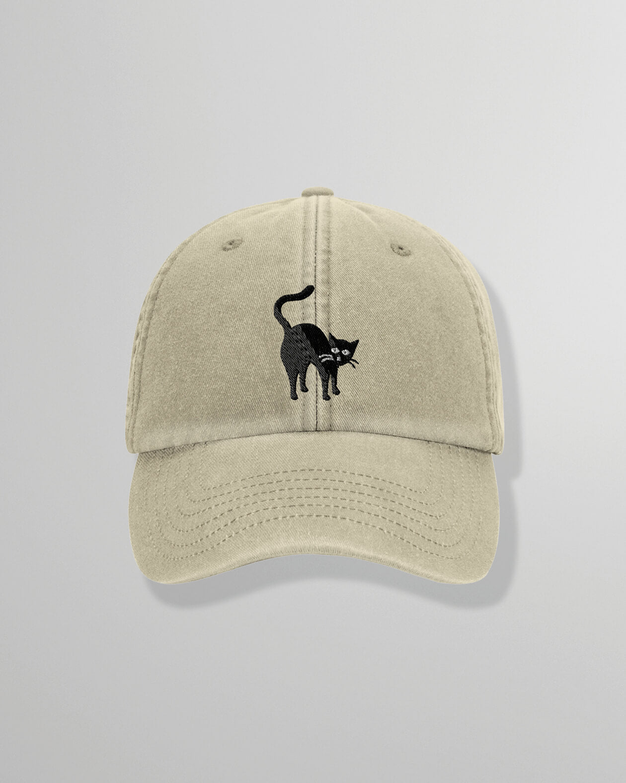 Cap | Too Wild – Dad Cap mit Katzen-Stickerei