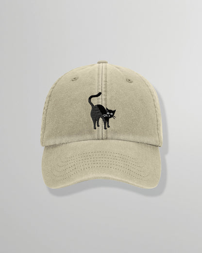 Cap | Too Wild – Dad Cap mit Katzen-Stickerei