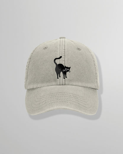 Cap | Too Wild – Dad Cap mit Katzen-Stickerei
