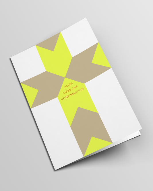 Grußkarte New Gold | Alles Liebe Zur Konfirmation