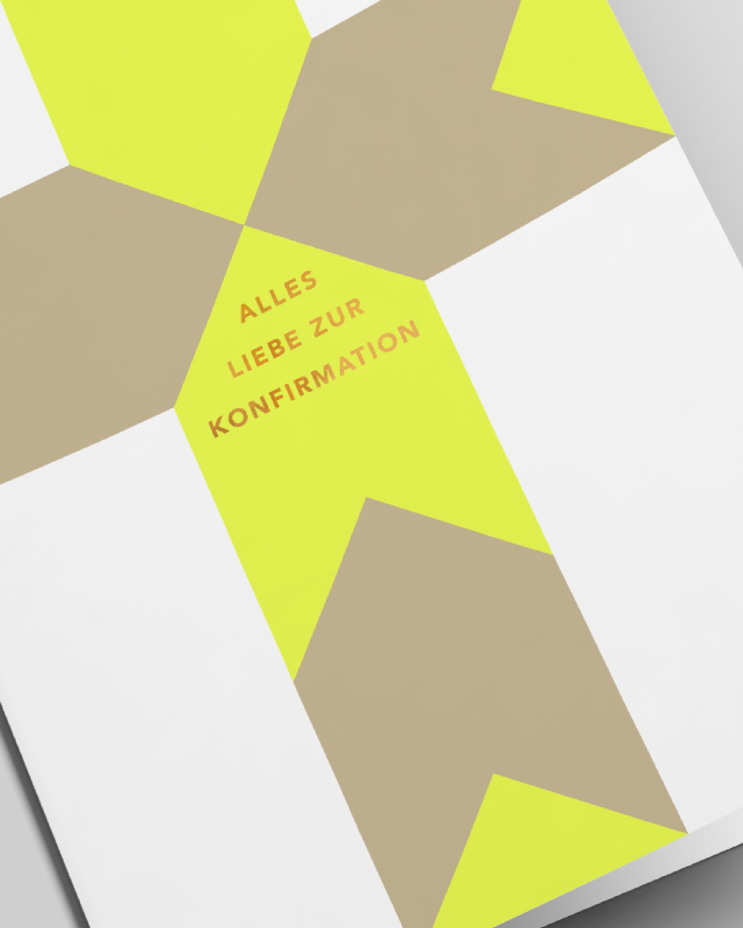 Grußkarte New Gold | Alles Liebe Zur Konfirmation